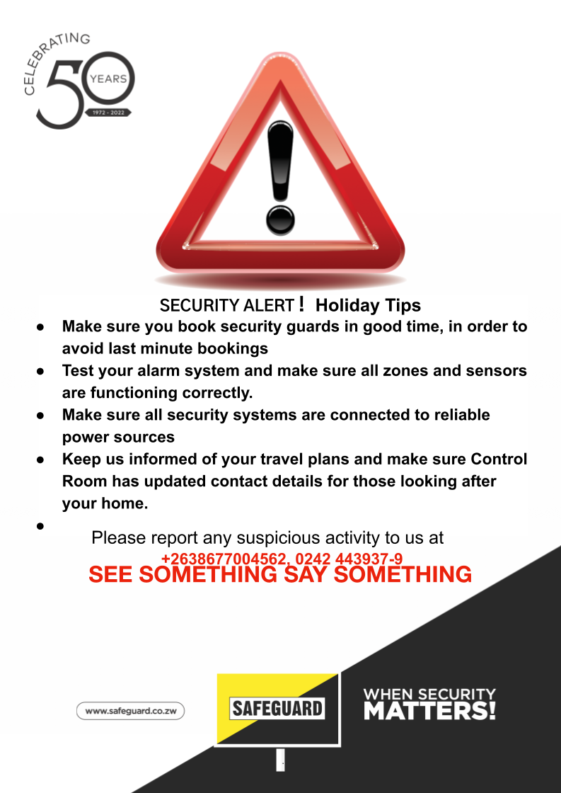 SECURE YOUR PROPERTY THIS HOLIDAY SEASON